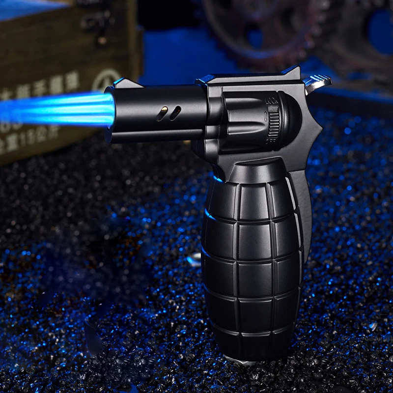 

Outdoor Camping BBQ Kitchen Lighters Smoking Accessories Personalized Windproof Cigar Lighter Welding Gun Gift Gas Lighters