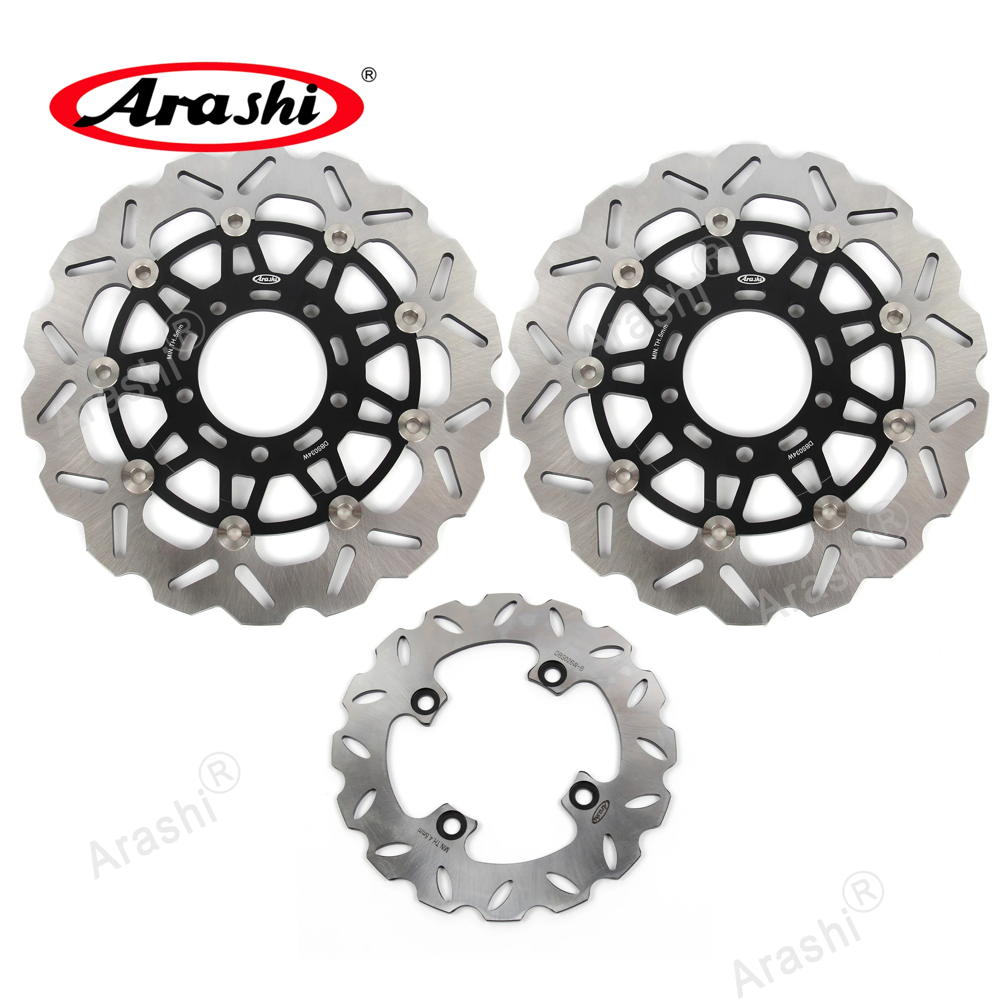 Arashi 1 комплект для KAWASAKI ZX6R NINJA 600 2007 2008 2009 2010 2011 2012 2013 2014 2015 CNC Передние Задние