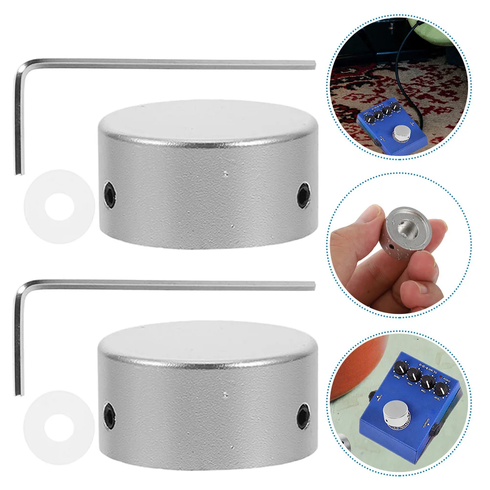

Top Hat Effect Pedal Cap Scooter Accessories Guitar Footswitch Toppers Metal Practical Caps