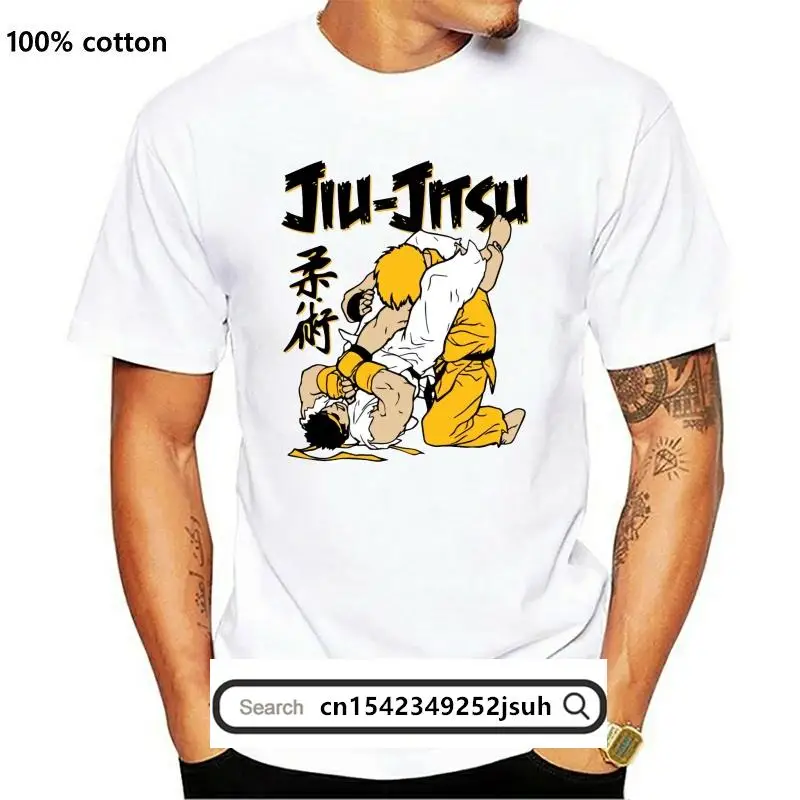 

New Jiu Jitsu Street Ryu-Ken T Shirt for Men T-Shirts Aikido karate Muaythai Kung Fu Fight Judo Tee Short Sleeve 4XL 5XL-6026D