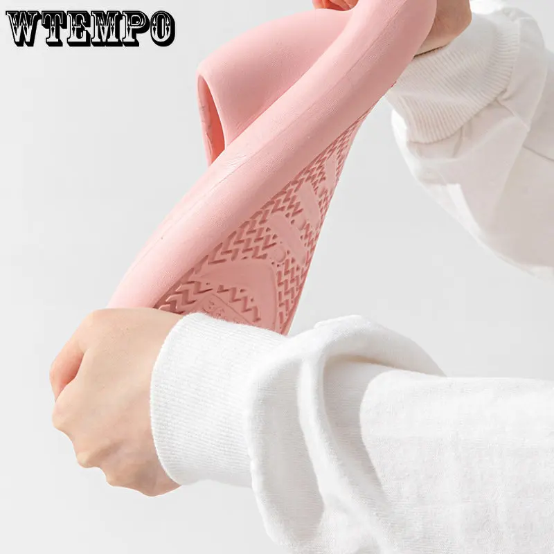 WTEMPO Summer Women Men Slippers Indoor Bath Platform Non-slip Home Shoes Cartoon Flip Flops Cat Paw Beach Sandals Dropshipping