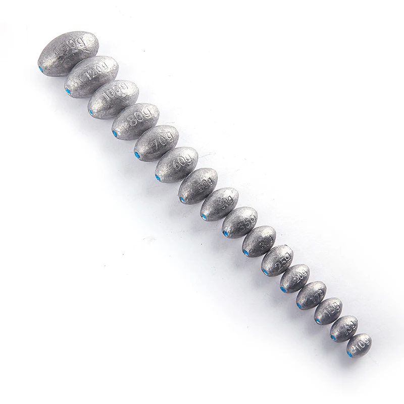 

Fishing Weight Sinker 10g-70g Fishing Olive Shape Rig Sinkers Fishing Weights Split Shot Sink Tackle Fishing Tool Accessories