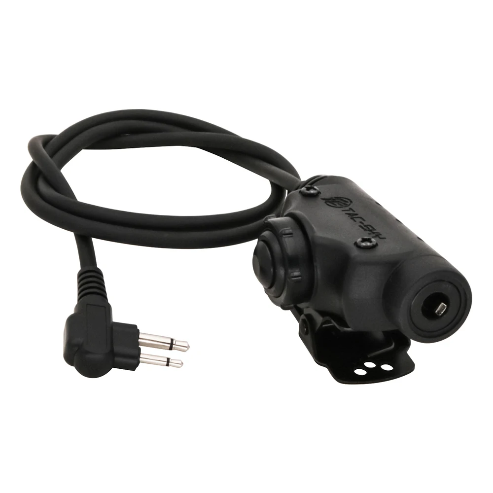 Tactical Ptt Airsoft Shooting Tactical Headset Adapter U94 V2 PTT for Kenwood/Midland/Motorala/Icom Walkie-Talkie Headphone PTT