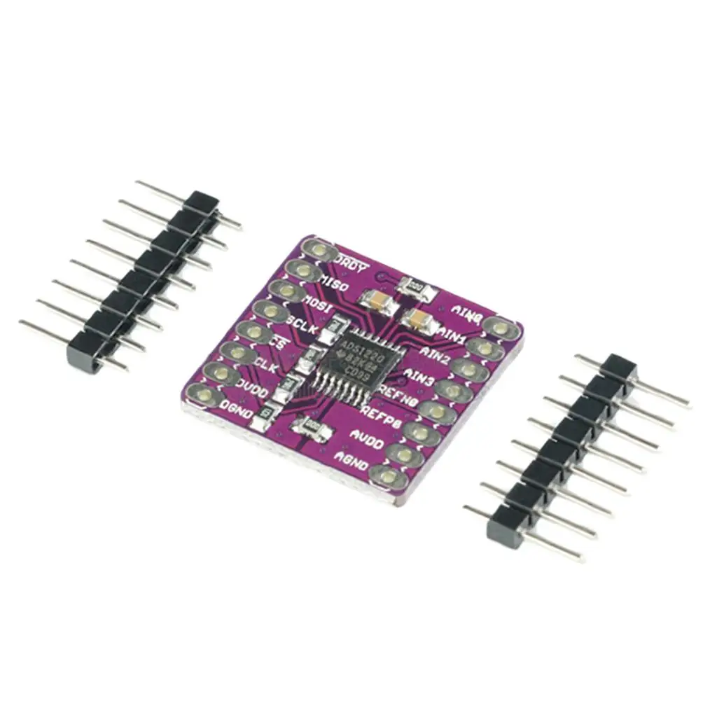 ADS1220 2-канальный преобразователь АЦП малой мощности для измерения датчика