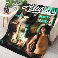 alley cat 1984 throws blankets collage flannel ultra soft warm picnic blanket bedspread on the bed
