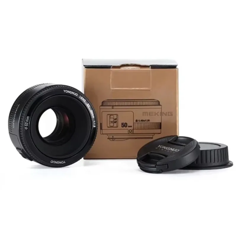 Объектив Yongnuo YN50mm F1.8 с большой апертурой и автофокусом для DSLR-камер D800 D300 D700 D3200 D3300 D5100 D5200 D5300 (модель 2026 года) (art.: 3920db838befd) - 3920db838befd