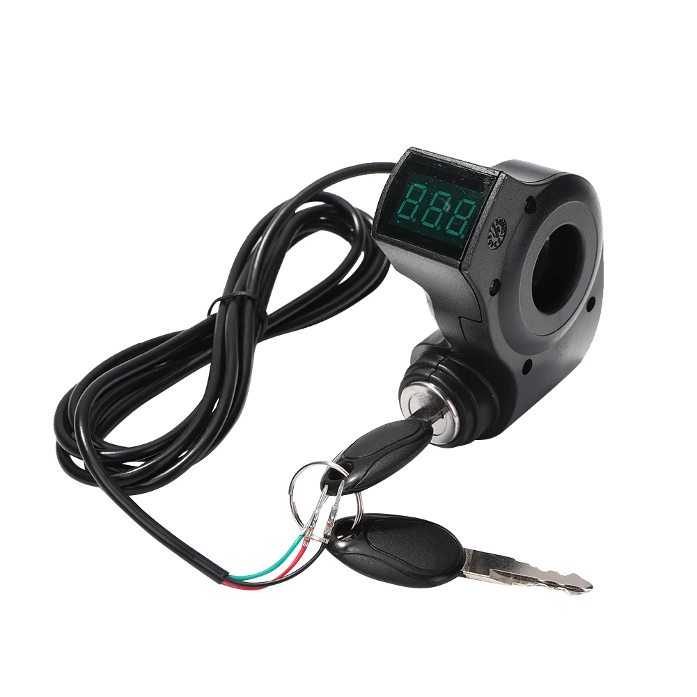 

For KUGOO M4 PRO Electric Scooter Ignition Lock Key Thumb Throttle Voltmeter Digital Voltage Display Switch Power Scooter Access