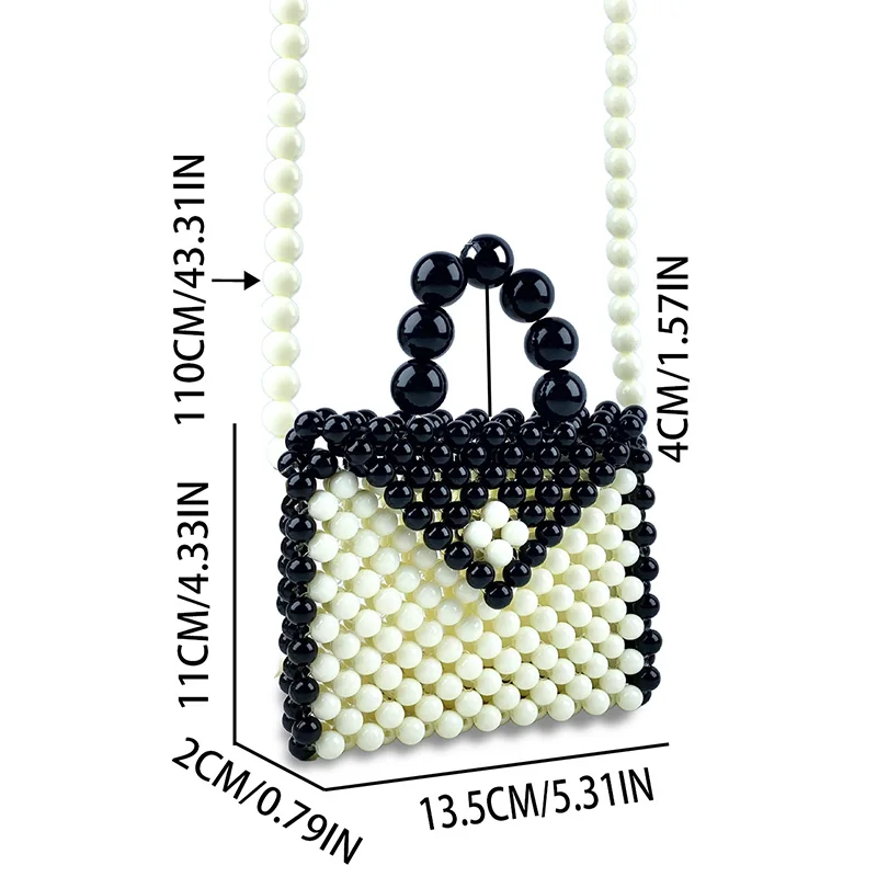 Модная мини-квадратная сумка через плечо контрастного цвета с украшением из