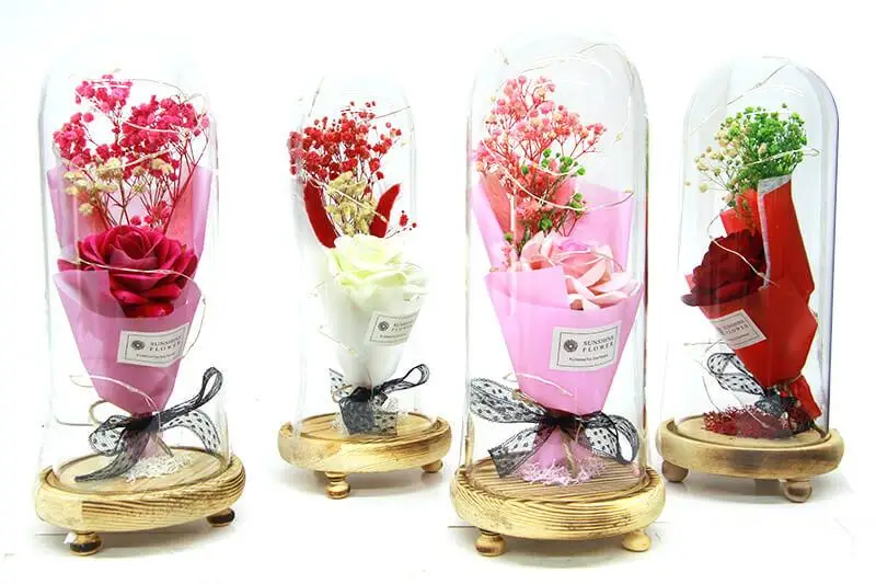 

Розовая банка для колокольчиков