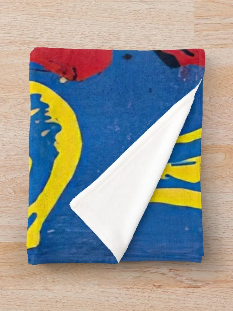 John Hoyland - Желтая лодка 7 8 98–1981 Пледы Детское для дивана Полярные одеяла