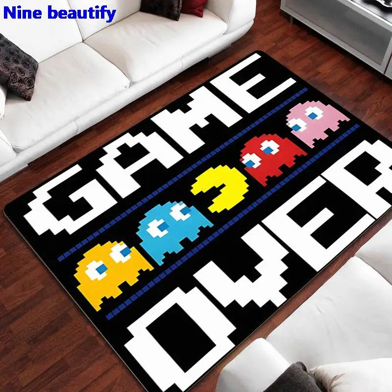 

Pac-man Cartoon Print Carpet Rug Tapis Children Play Carpet Living Room Bedroom Beautiful Carpet Non-slip Doormat Photography