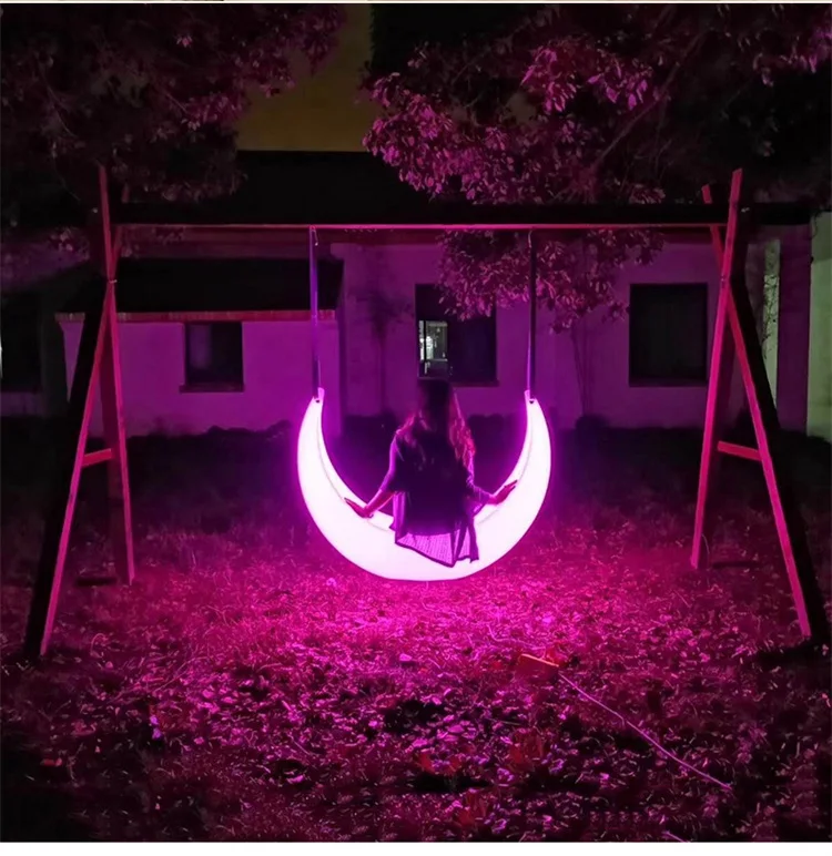 Светящийся лунный стул уличное украшение для двора Ландшафтная напольная