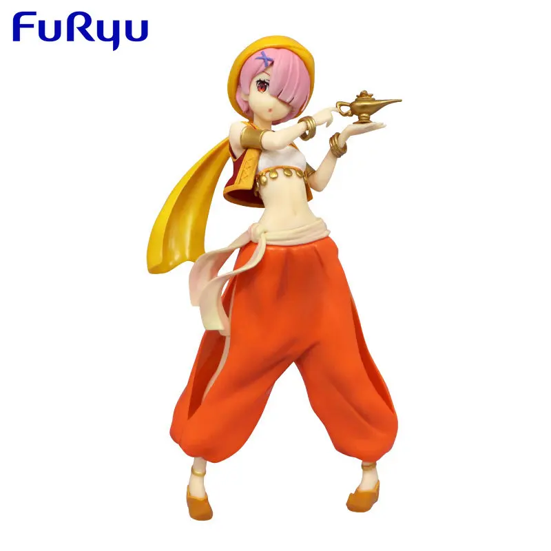 

FuRyu Оригинал SSS Re: жизнь в другом мире от нуля Ram Арабские ночи еще один цвет Ver. Аниме фигурки модели игрушки