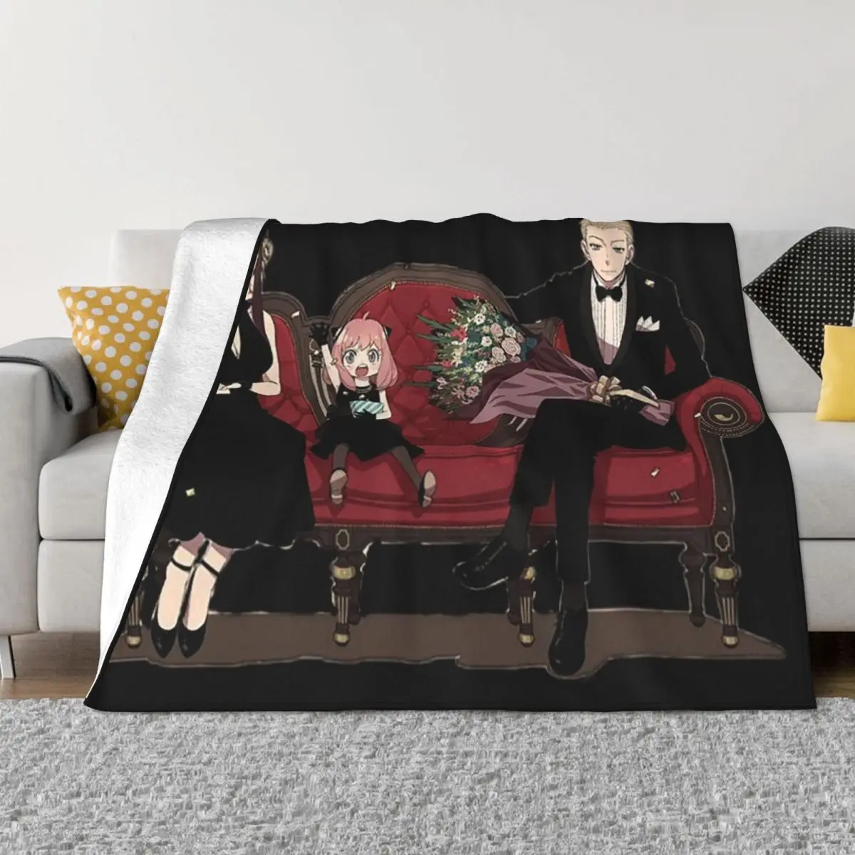 

Семейные Аниме одеяла Spy X, чехол для дивана, фланелевые всесезонные Мультяшные подарочные мягкие одеяла для взрослых/детей, покрывало для дивана, кушетки