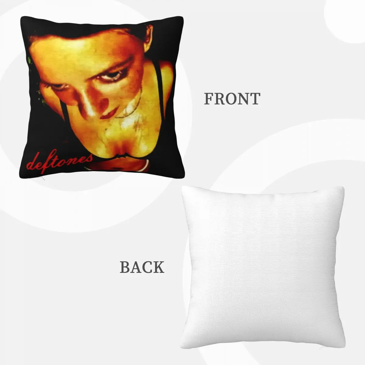 Винтажная базовая наволочка Deftones Around The Fur Concert Tour Black S 234Xl унисекс M481