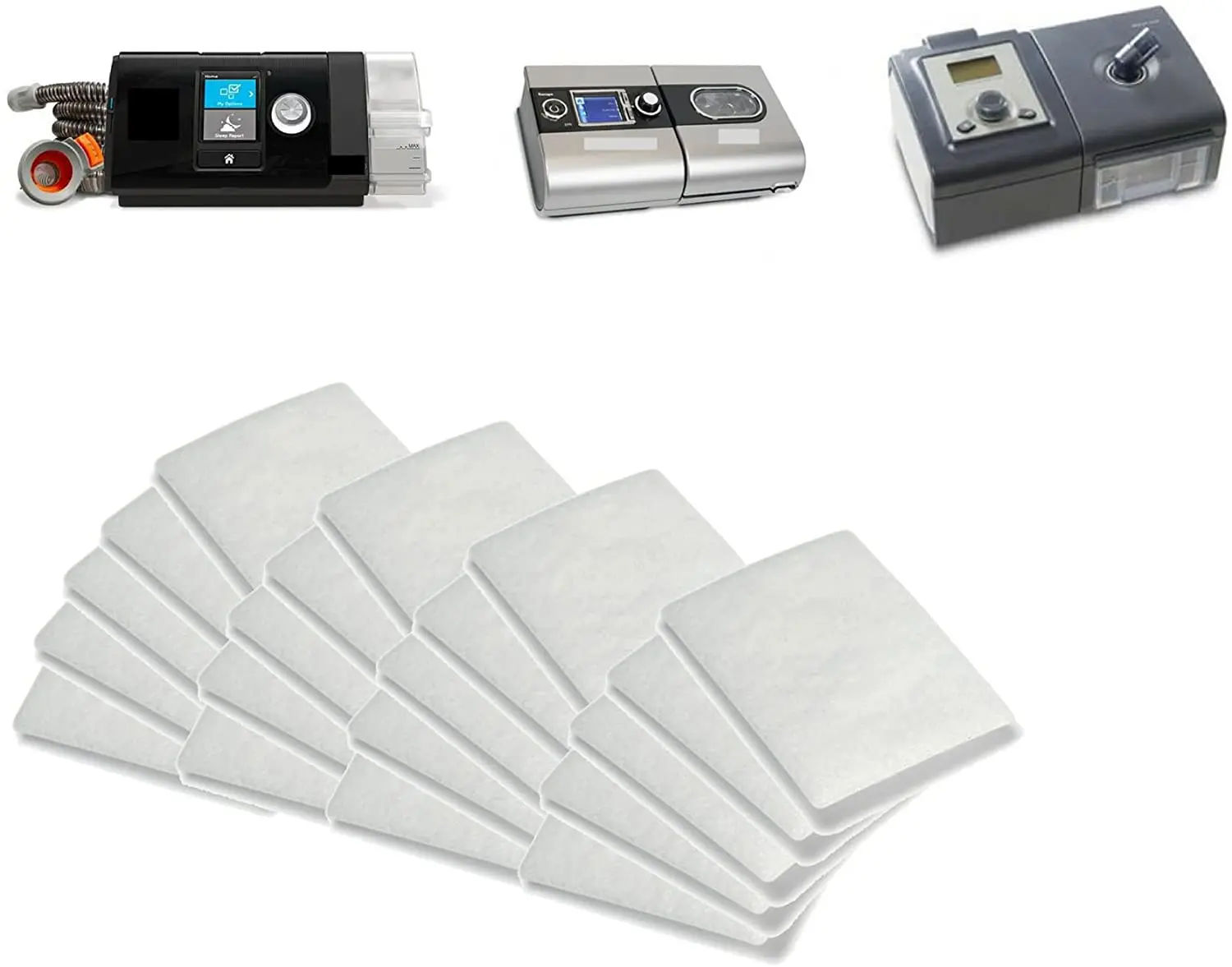 

Disposable Filters (20 Pack) Compatible With ResMed AirSense 10 - ResMed AirCurve 10 - ResMed S9 - AirStart - Series