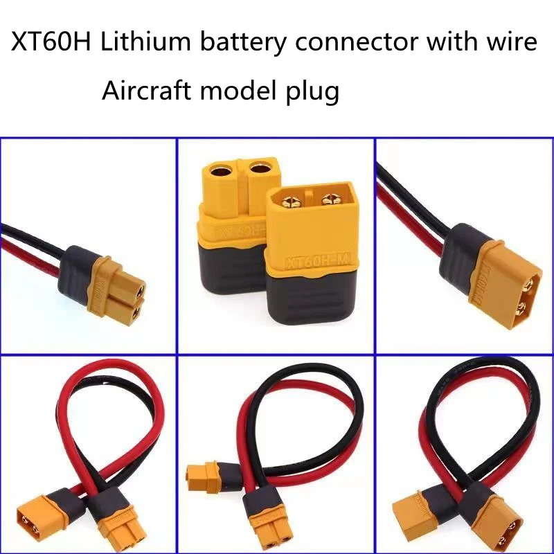 

1pcs 10/20/30/50/100cm XT60H-F Male Female Bullet Connector Plugs With Sheath Housing For RC Lipo Battery Quadcopter Multicopter