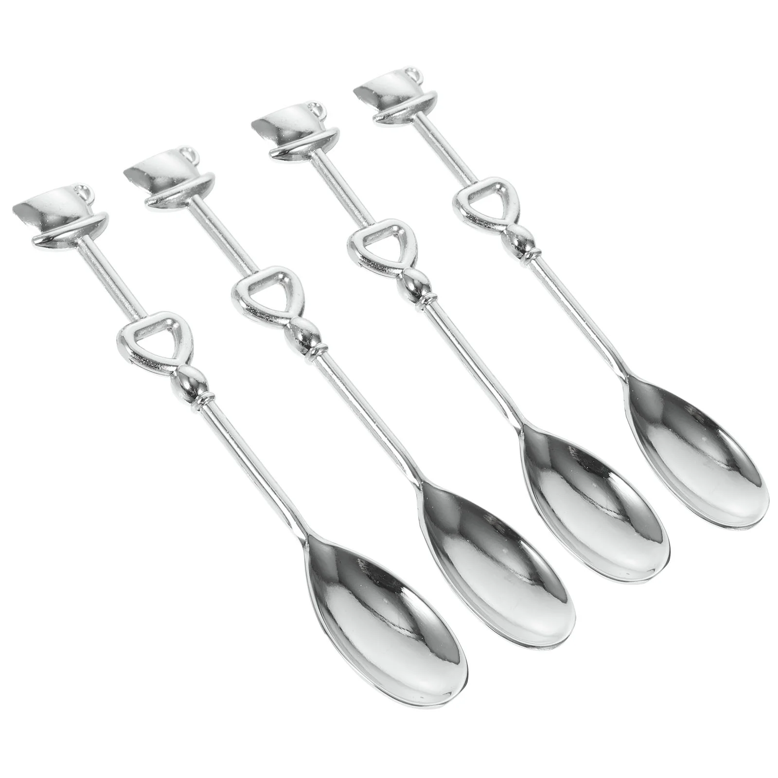 

8pcs Coffee Stirring Spoons Delicate Spoons Ice Cream Spoons Dessert Spoons Wedding Metal Spoons