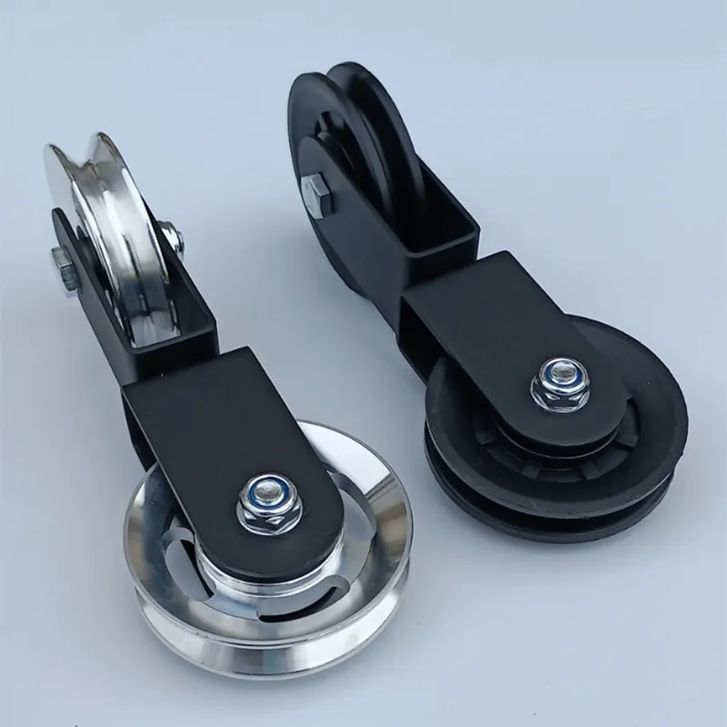 

Gym Fitness Double Pulley for DIY Home Cable Machine Heavy Duty Metal Wheel Loading Strength Lifting Workout Sport Accessories
