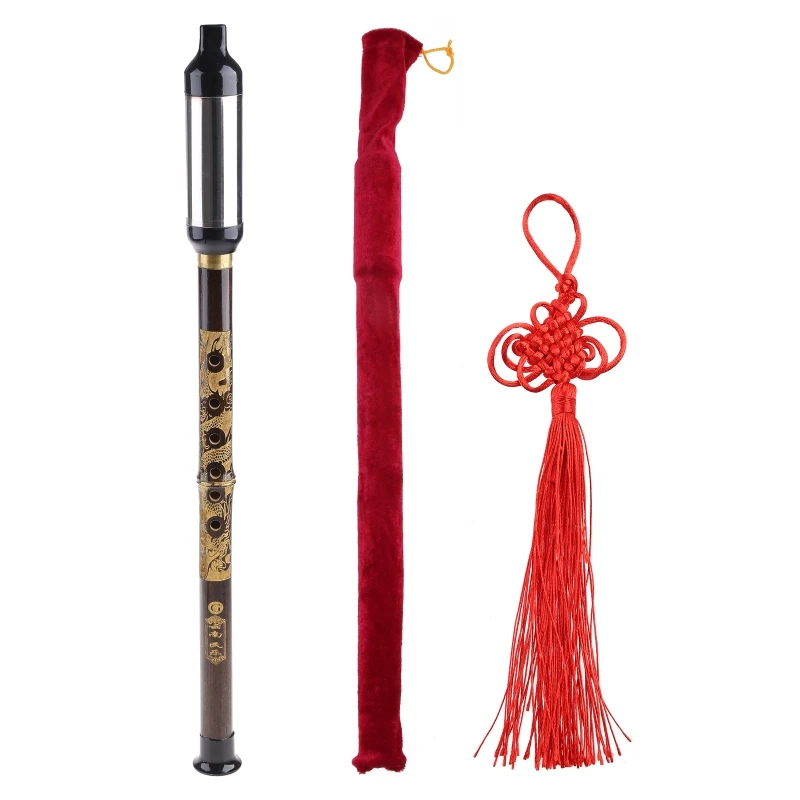 Flutes Woodwind Black Bamboo Chinese Yunnan Bawu G Key Pipe Music Instrument | Flute