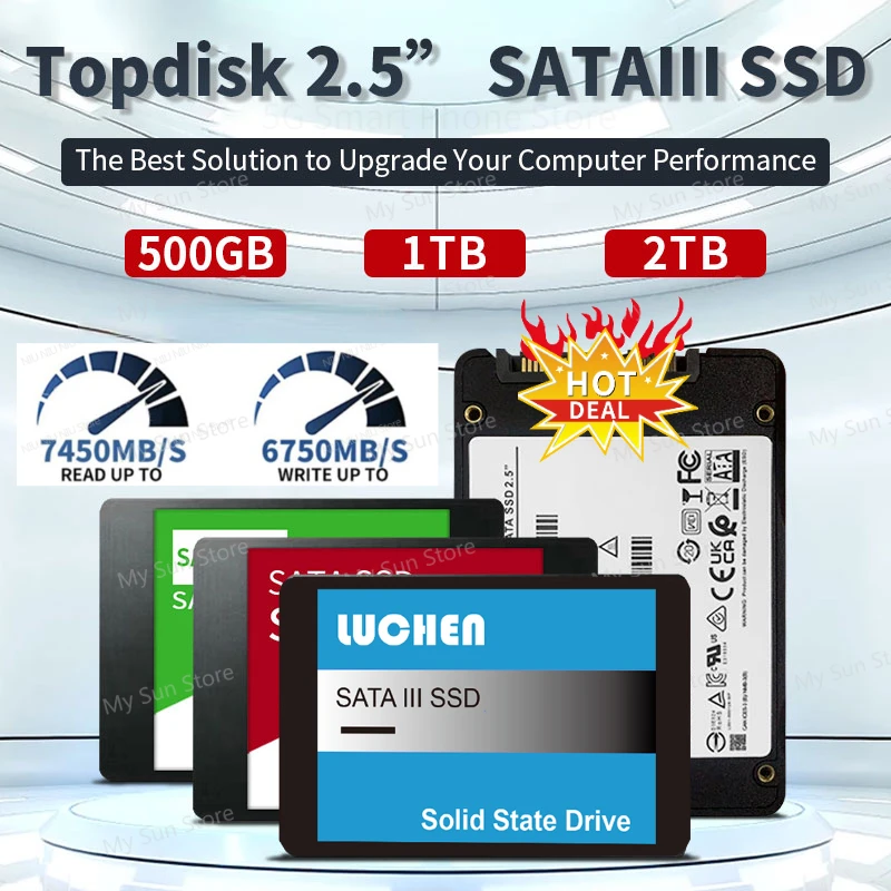 

Original 8TB 4TB Solid State Drive 2.5" High Speed SSD Hard Drive Disk 500GB 1TB SATA3 Hard Disk for Computer Laptop Desktop