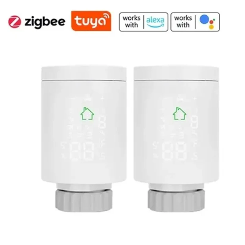 

Tuya ZigBee3.0 TRV Термостат Умный Радиаторный Клапан Для Домашнего Отопления Регулятор Температуры Голосовое Управление