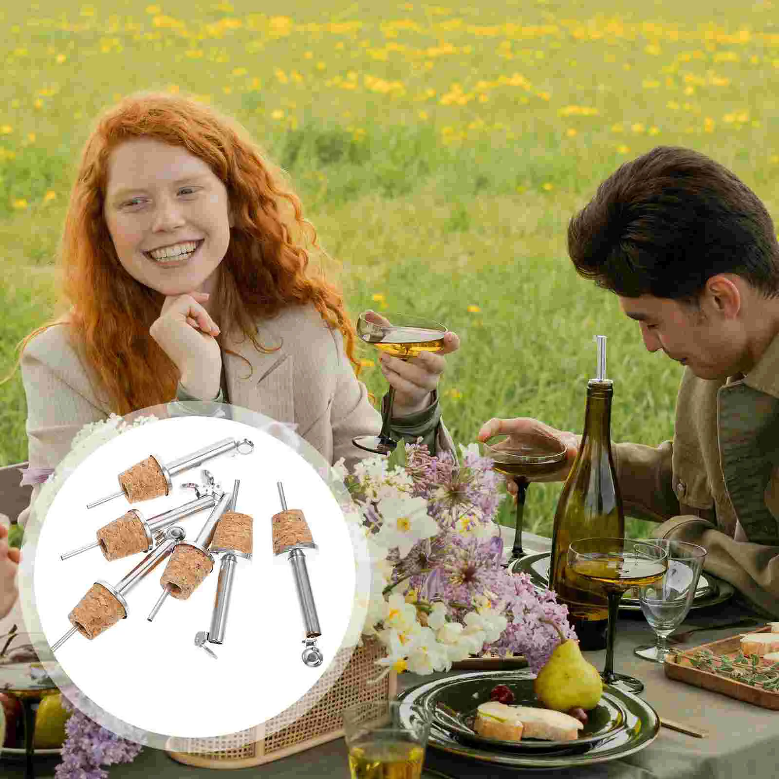 6 шт. аератор для бутылки пробковая пробка бытовые разливатели диспенсер