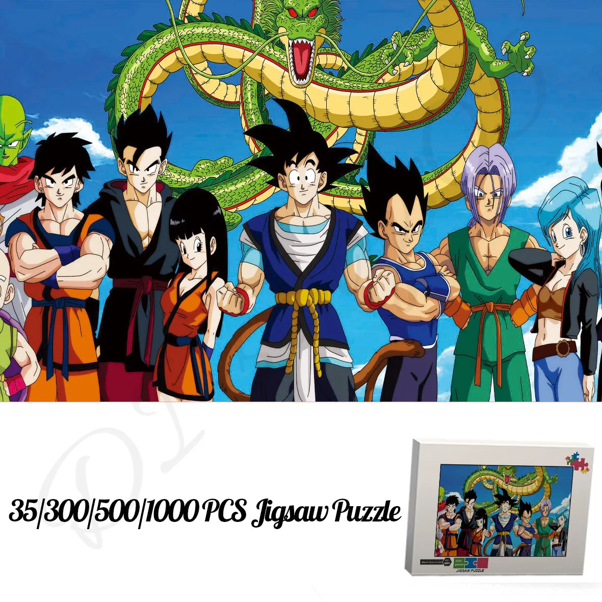 

Dragon Ball Characters Jigsaw Puzzles Japanese Classic Anime Characters Cartoon 1000 Pieces Puzzles for Kids Decompression Toys