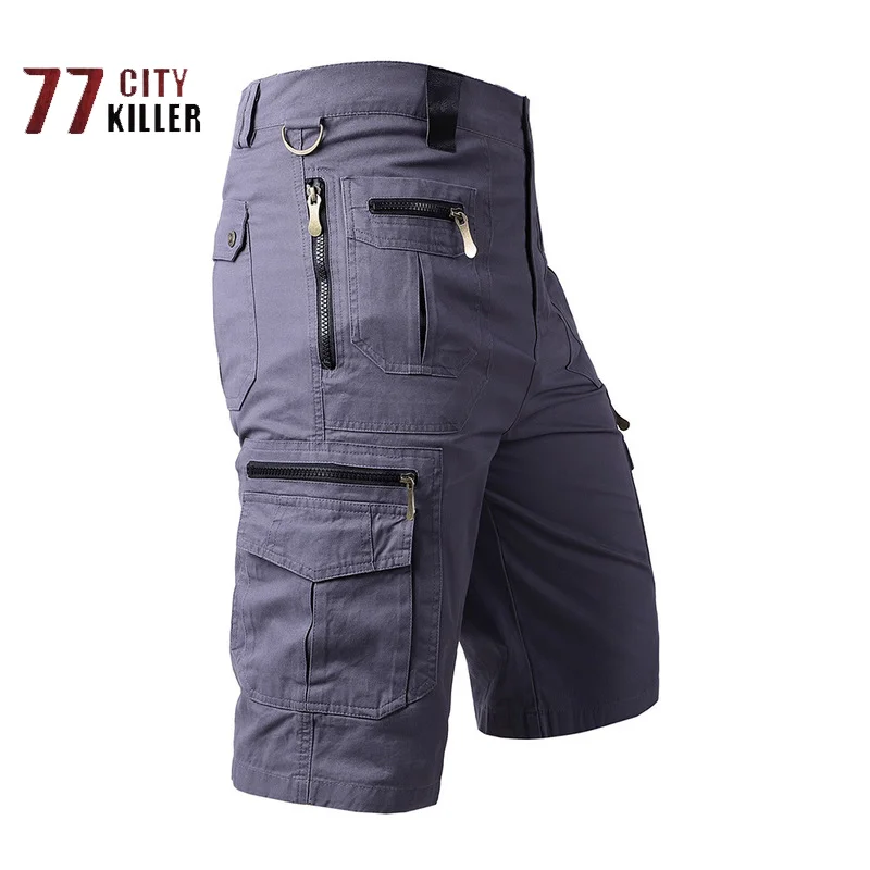 

Мужские военные тактические шорты, прямые брюки-карго на молнии с несколькими карманами, мужские летние шорты для спорта на открытом воздухе, охоты, бега