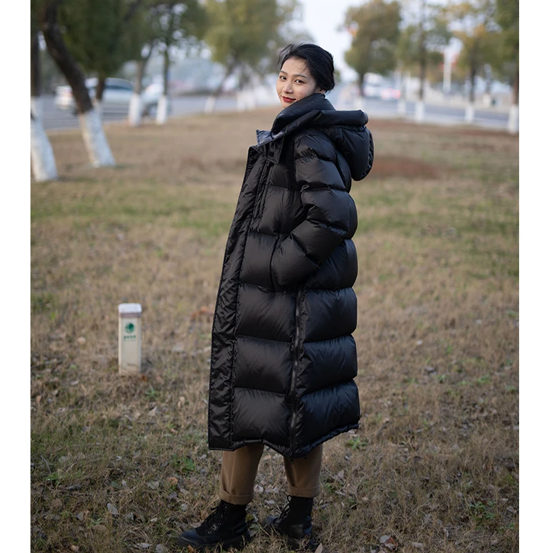 Thick Parkas Winter Jacket Women Hooded New 2022 Winter Warm 400g Korean 95% White Duck Down Jackets for Women 850+ High Quality