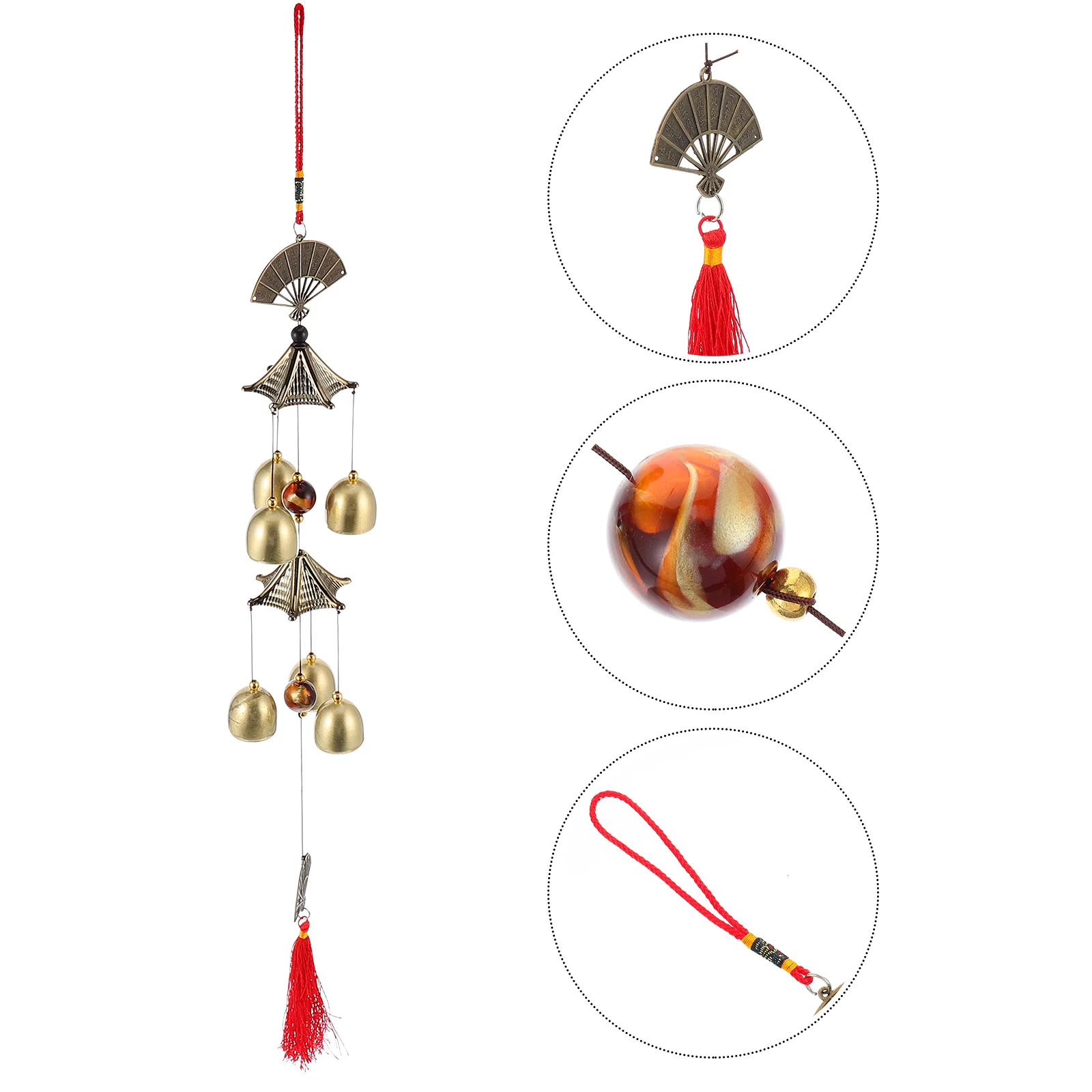 

Wind Chimes Hanging Metal Bell Wall Bells Ornament Catcher Sun Pendant Car Decor Fengshui Animal Windsock Fishbone Luck Good