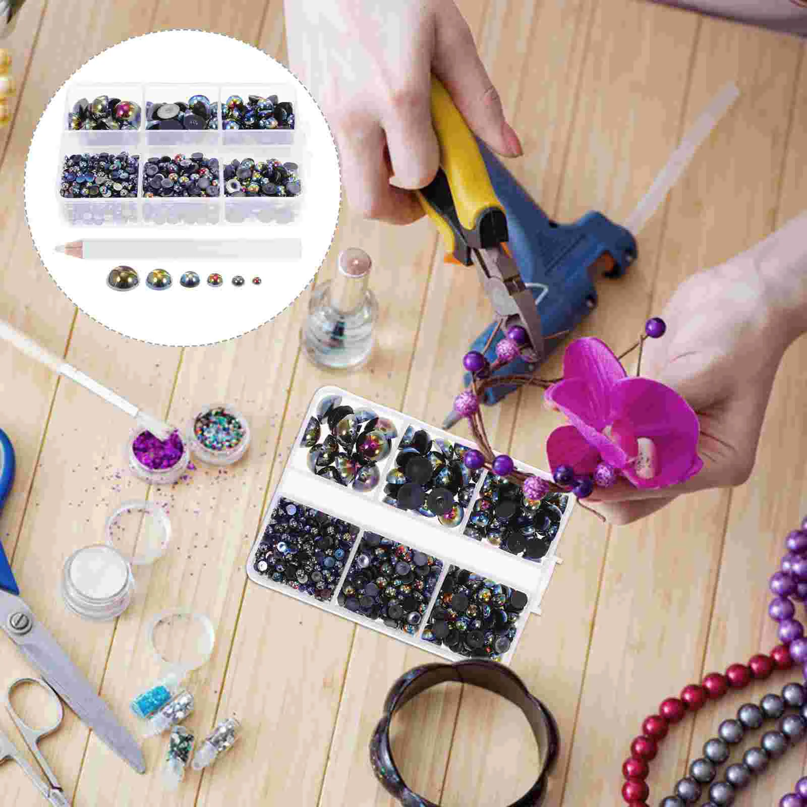 Полукруглый искусственный жемчуг нежные подвески для ногтей сделай сам полукруг