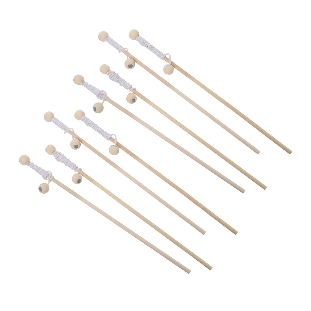 

8pcs Wooden Toy Fishing Rod Chidlren Wood Fish Rods