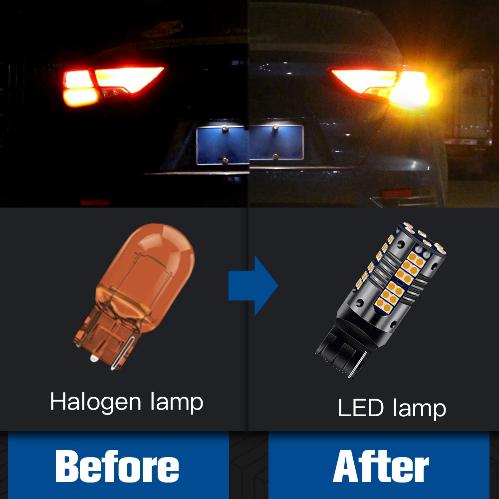2pcs LED Turn Signal Light WY21W Canbus For Nissan 350Z 370Z GTR Juke Murano Pathfinder Qashqai J11 Teana Tiida X-Trail T31 T32 |