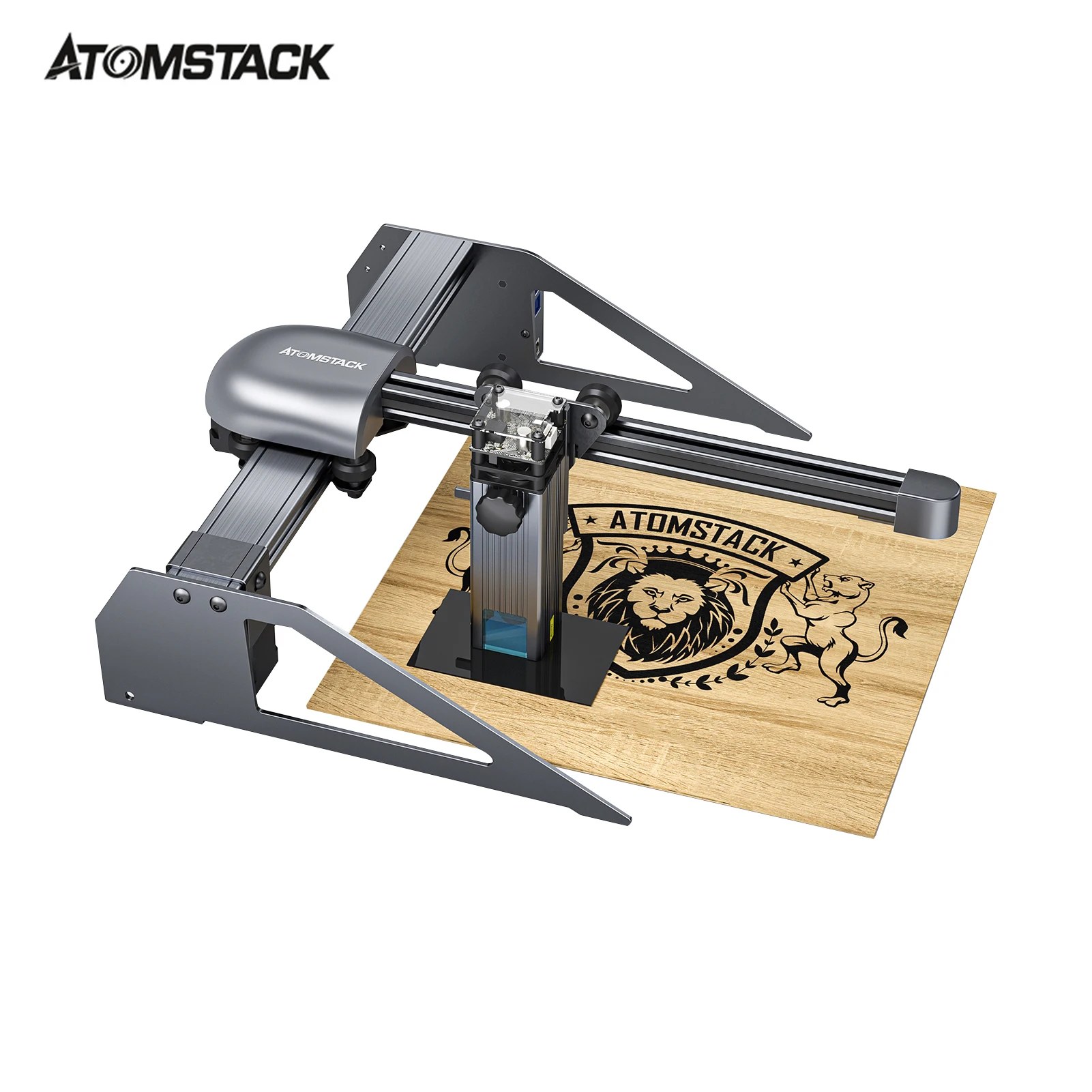 

ATOMSTACK P740W Laser Engraver Desktop DIY Engraving Cutting Machine with 200*200 Engraving Area Com pression Fixed-focus Laser