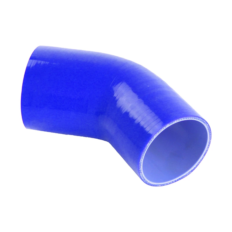 

Universal Reinforced 45 Degree Reducer Silicone Hose Coupler 3in to 3.27in ID