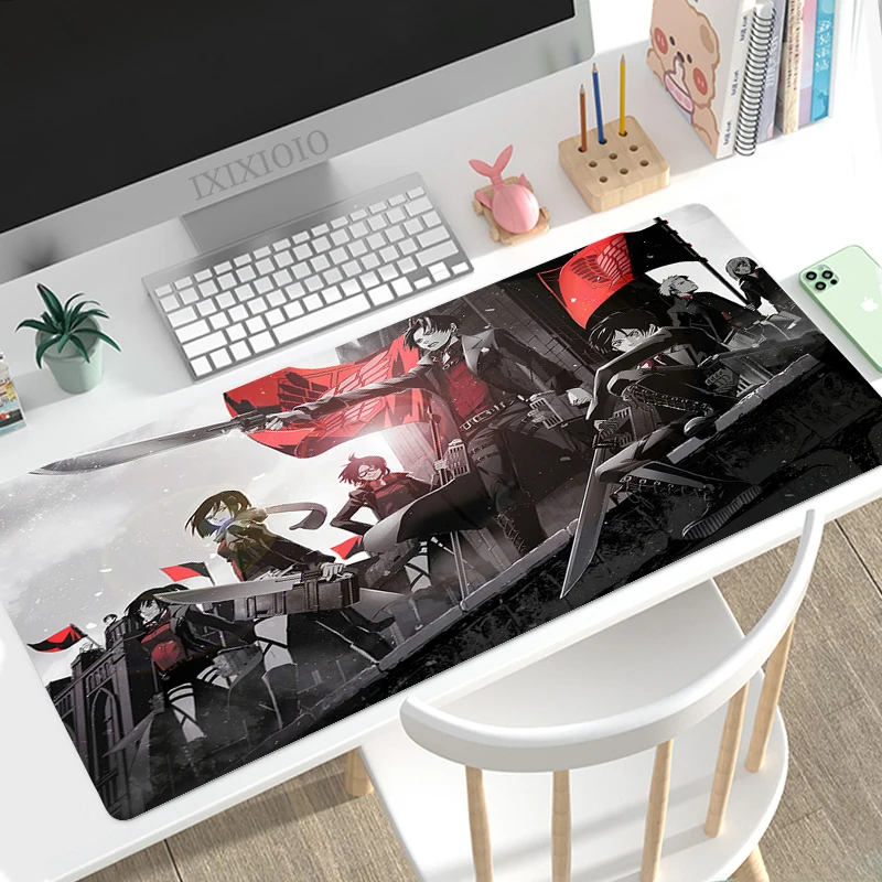 

Коврик для мыши Gamer Shingeki No Kyojin Attack on Titan Anime XL домашний коврик для мыши XXL коврик для мыши нескользящий натуральный резиновый компьютер
