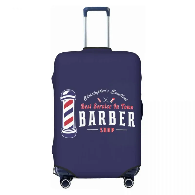 

Cute Barber Shop Luggage Cover Protector Elastic Hairdresser Hairstylist Gift Travel Suitcase Covers