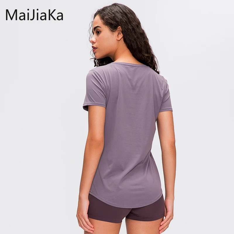 

New 2022 Women's Sports Yoga Short Sleeve Sexy Shirts Fitness Gym Running Tank With good quality Tops tee Free shipping