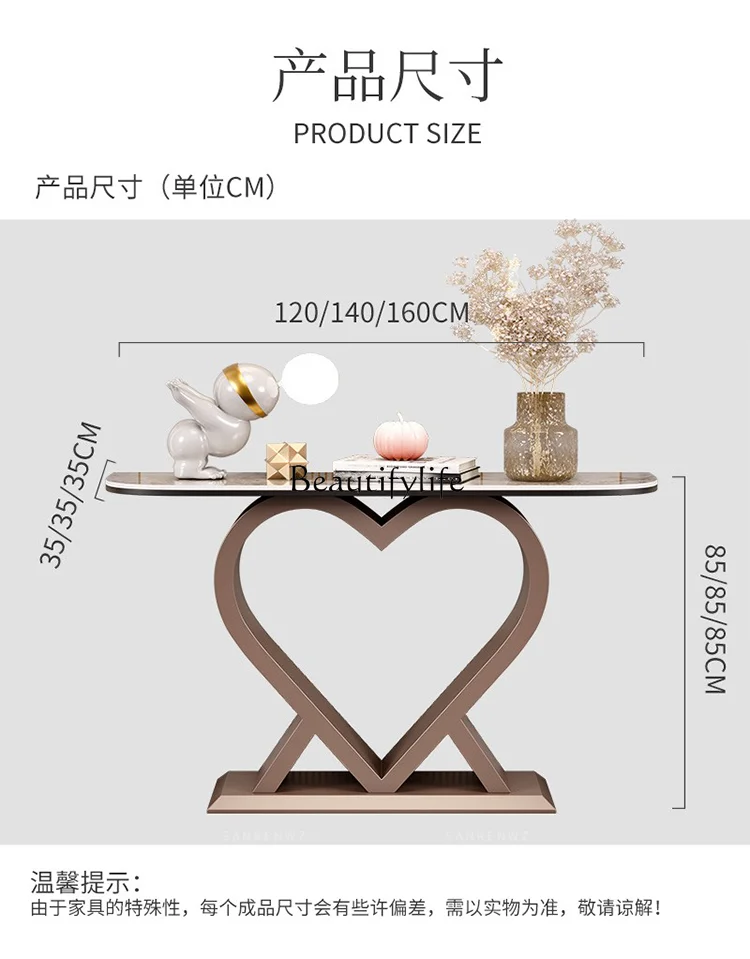 Легкий роскошный чехол на стену. Дизайнерский стол Xuanguan. столик. Домашний