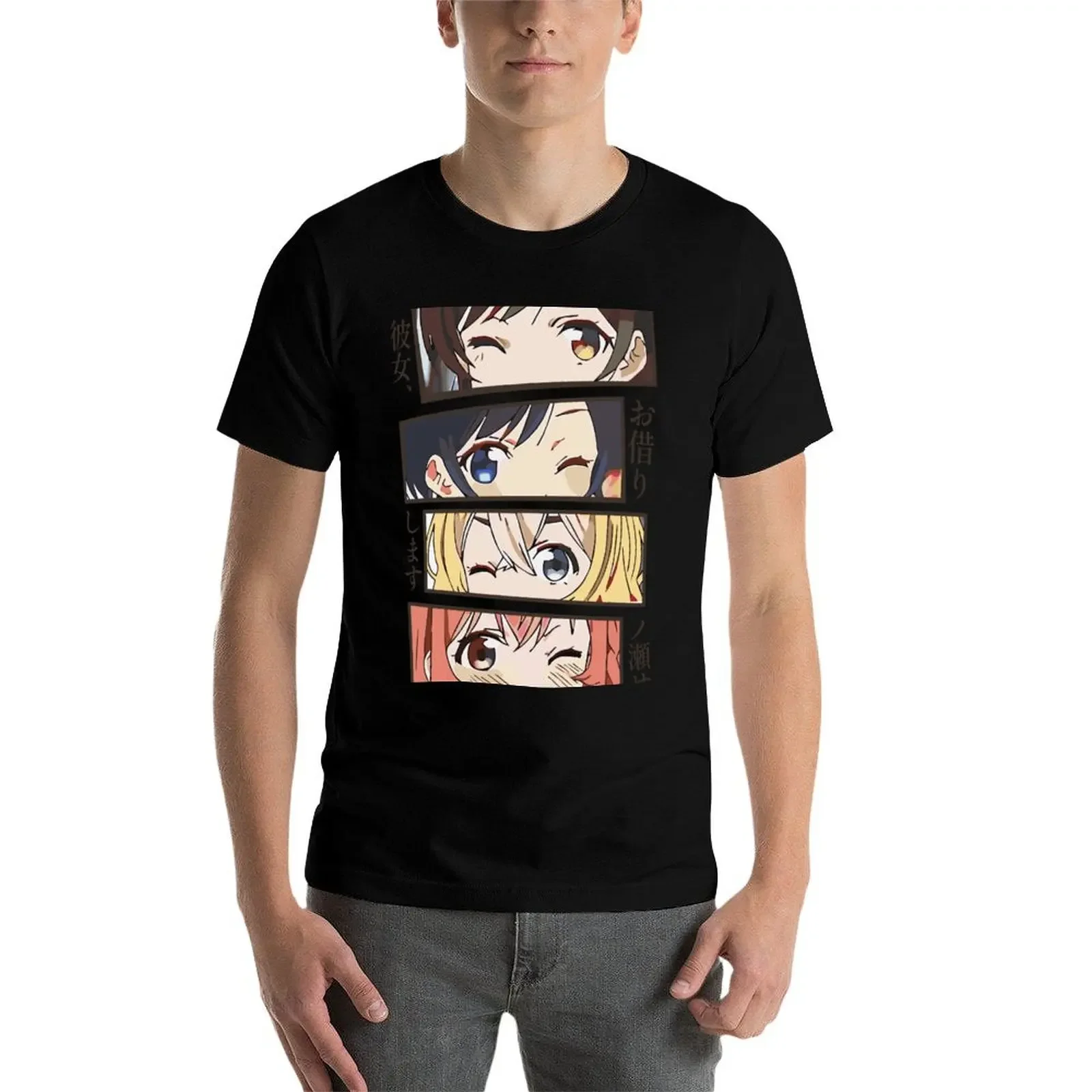 Футболка chizulu eyes-Аренда любимой девушки сезон 2 Аниме фигурки корейская мода для