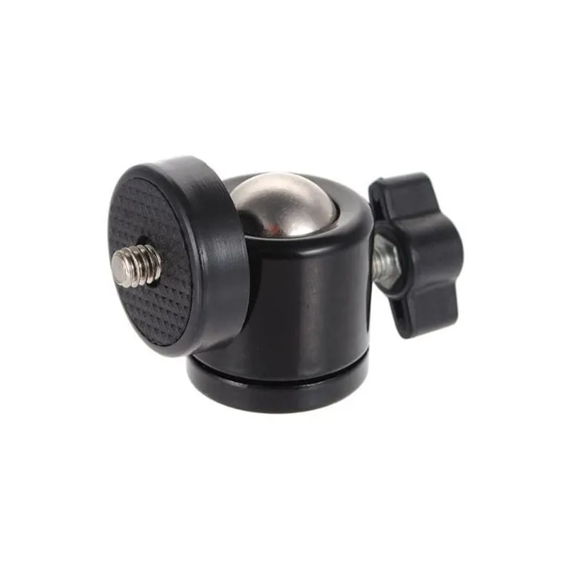 1/4&quot Mini Ball Head 360° Bracket Mount for Camera Tripod Camcorder Light Nikon Canon DSLR Dsr Stand 3/8&quot Flash Holder |