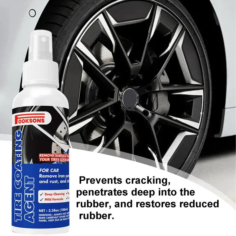 Очиститель колес спрей очиститель шин 100 мл блестящие автомобильные