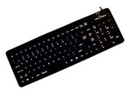 

SF106 SEAL FLEX Silicone Keyboard - Dishwasher Safe (Black)(USB)