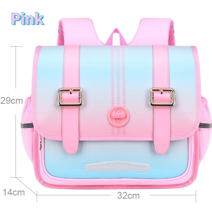 Children Horizontal British Style Large Capacity Panelled Backpacks New Girl Boy Student Light School Bags for Teenagers Mochila