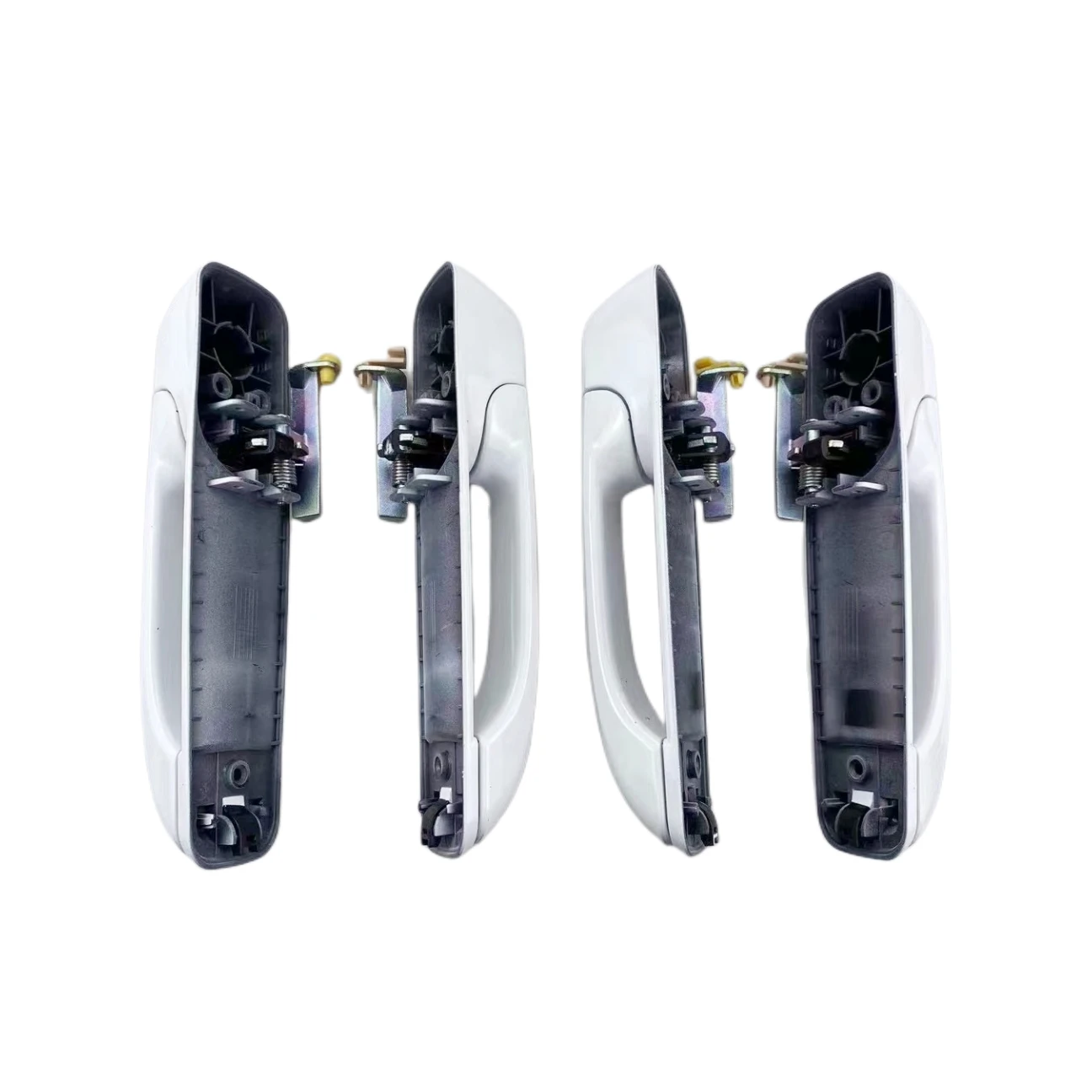 Передняя и задняя 4 дверных ручки ярко-белого цвета (PW7) совместимы с Dodge Ram 2012-2018