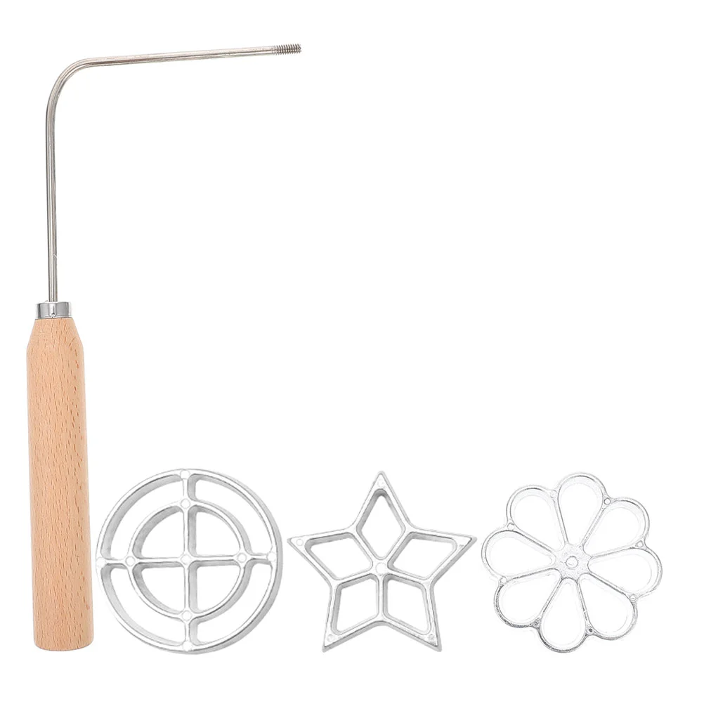 

Rosette Mold Ironhandle Bunuelos Molds Timbale Set Cookie Swedish Snack Waffle Fried Frying Maker Flower Pastry Bunuelera