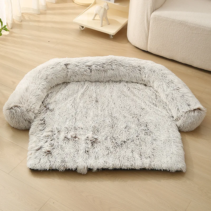 

OUZEY, длинная плюшевая кровать для собаки, удобная Спящая трансформируемая кровать для собаки, моющаяся кровать для большой собаки, осенне-зимняя теплая подушка для домашнего питомца