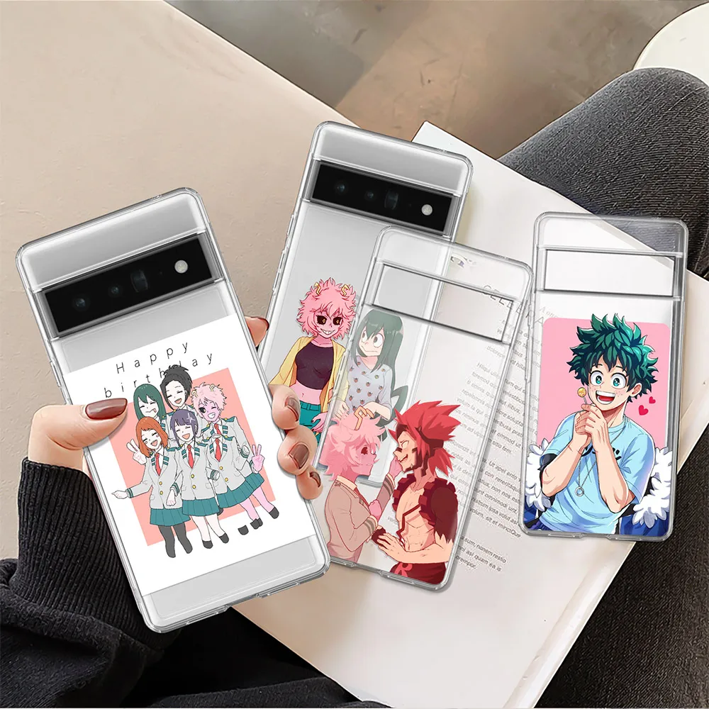 

My Hero Academia Cases For Pixel 2 3 4 5 6 3a 4a 5a 6a 6 Pro 2XL 3XL 4XL Cover For Pixel 3a XL 4a 5G 5a 5G Protection Shell