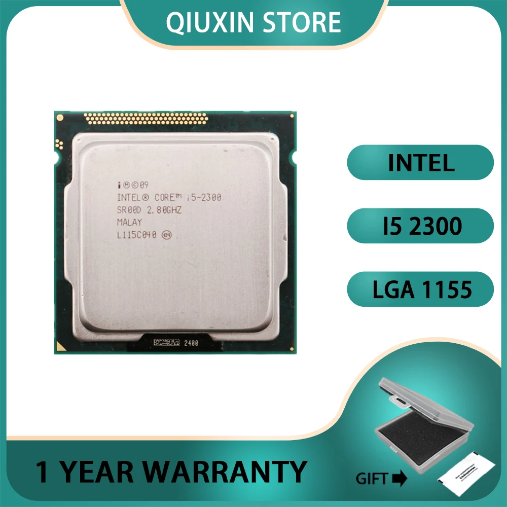 

Intel Core i5 2300 2.80GHz 6MB CPU Processor SR00D Socket 1155